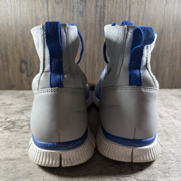 Nike Free Flyknit Mercurial Sneakers Men’s Shoes size 11.5 Gray/Blue 805554-003 - Picture 6 of 10